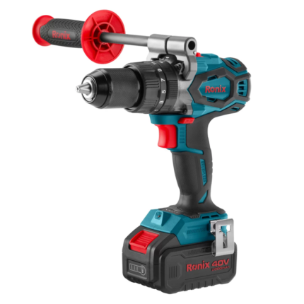 უნახშირო დარტყმითი სახრახნისი Ronix-8905-40V, 150 Nm