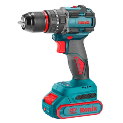 უსადენო უნახშირო ბურღი-სახრახნისი Ronix-8670 20V 60 nm