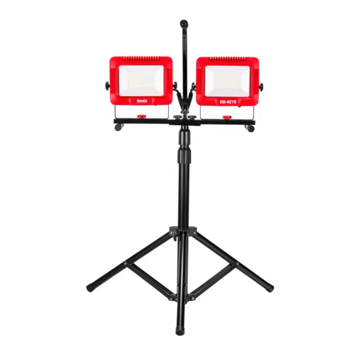 სამუშაო LED სანათი სამფეხა სადგამით Ronix RH-4219, 50w*2 - Image 1