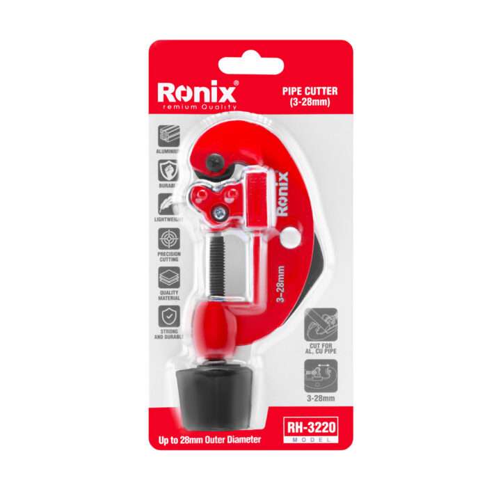 მილის საჭრელი Ronix RH-3220, 3-28მმ - Image 2
