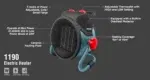 ელექტრო გამათბობელი Ronix-1190, 2000w - Image 2