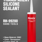 გამჭვირვალე სილიკონის ჰერმეტიკი RONIX RH-99200